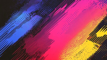 Abstract diagonal colorful brush strokes background.