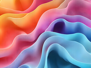 Obraz premium Abstract 3D Colorful Wave Background