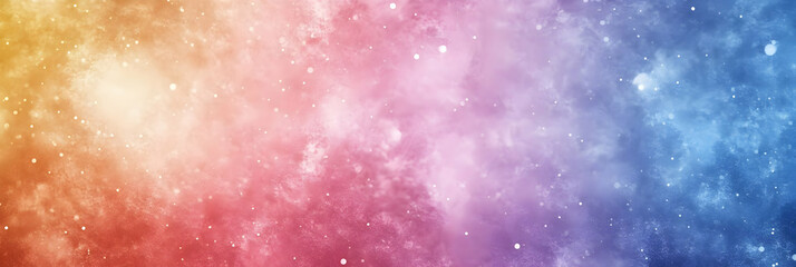 Rainbow Nebula Abstract Background Illustration