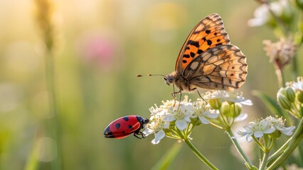 Obraz premium butterfly on a flower