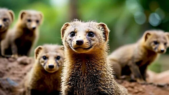 a family of mongooses