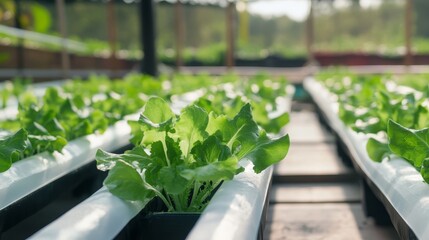hydroponic greenhouse view