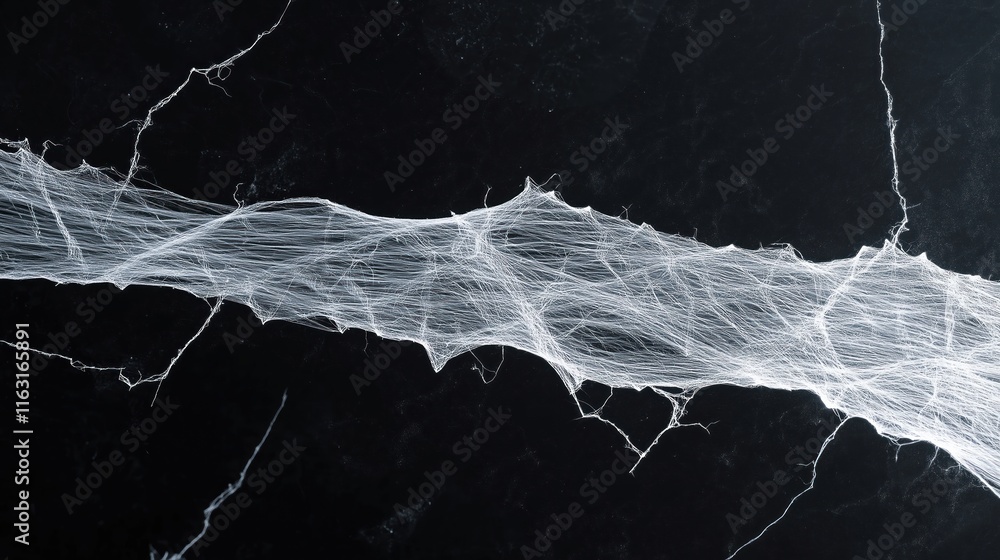 Aufkleber abstract spiderweb pattern on dark surface. intricate web structure fills image. suitable for hallow