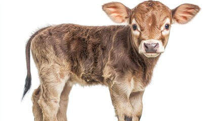 Obraz premium calf. calf on white background. animal