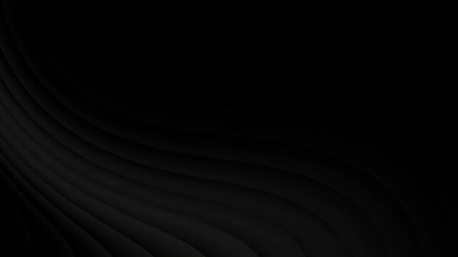 Dark abstract motion background with curvy wave pattern seamless looping animation
