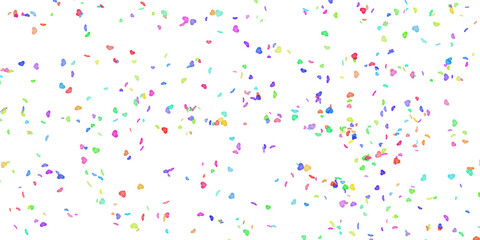 Falling confetti on a transparent background,