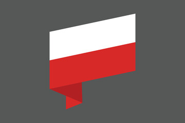 Poland flag, The flag of Poland, Flag of Poland national country symbol illustration Vector, Rectangle Poland flag illustration, Flat vector illustration
