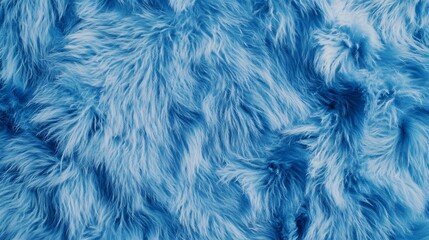 Fototapeta premium Textured Light Blue Faux Fur Surface