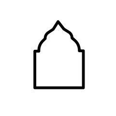 frame of Islamic ornament symbol for banner or infographic