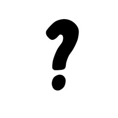 Naklejka premium question mark symbol vector icon