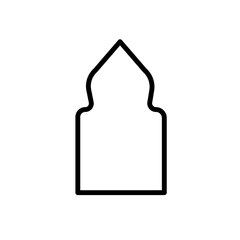 Naklejka premium frame of Islamic ornament symbol for banner or infographic
