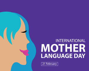 illustration vector graphic of face of a young woman, perfect for international day, mother language day, celebrate, greeting card, etc.