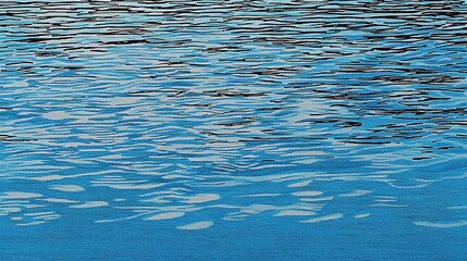 Calm and Serene Water Surface with Gentle Ripples in Blue Tones