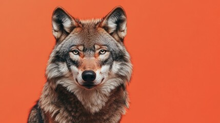 Fototapeta premium portrait of a wolf