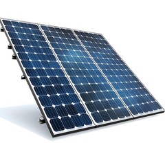 Solar panel isolated on white background