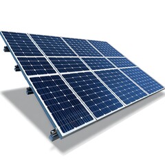 Solar panel isolated on white background