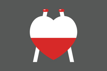 Poland flag sign, Poland flag vector graphic, Poland country flag is a symbol of freedom, National Poland flag, vector illustration
