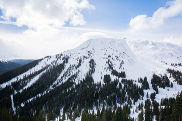 A snowy winter landscape at Copper Mountain in the Colorado Rockies