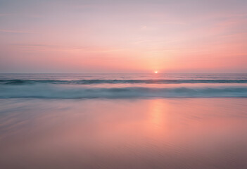 sunset over the sea