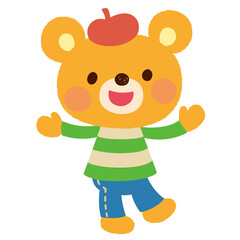 かわいい　くま　ポップ　キャラクター