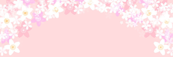 桜　和柄　水彩　背景