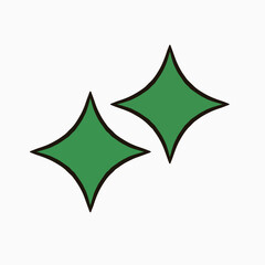 star green shape design star vector modern