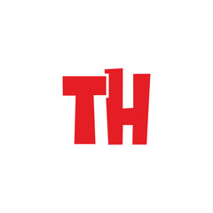 Logo TH Simple Modern Vector
