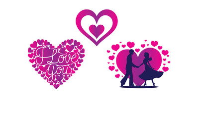 Happy couples in romantic relationship. Diverse men, women valentines. Diversity of love concept. Different lovers, homosexual and heterosexual. Flat vector