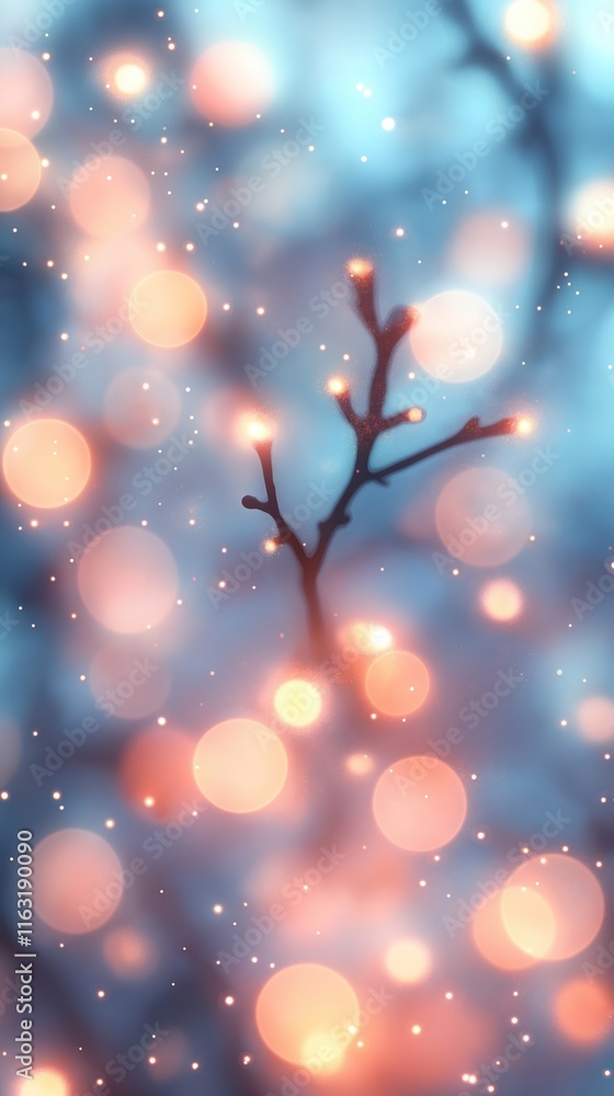 Poster dreamy soft light blur background with warm, cool tones. inviting visual background for various cont