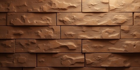 Brown Textured Brick Wall Background 