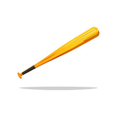 Baseball bat vector isolated on white background.