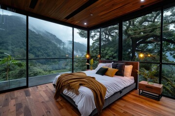 Obraz premium Mountain View Bedroom