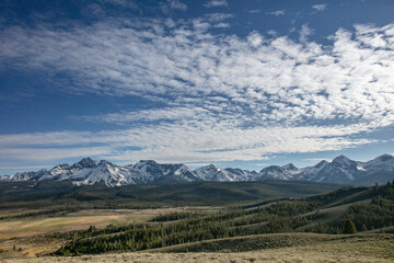 View of the Sawtooth Mountains