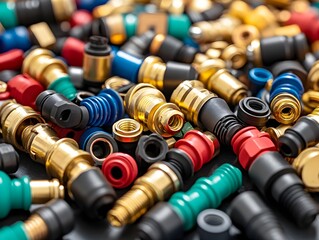 Colorful Assortment of Industrial Connectors