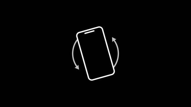 Phone rotation stock animation video