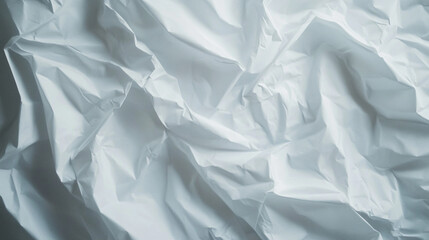 Obraz premium Textured white paper with intricate folds and creases showcasing light and shadow effects
