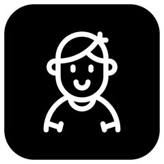 Editable person boy wearing t-shirt avatar vector icon. User, profile, identity, persona. Part of a big icon set family. Perfect for web and app interfaces, presentations, infographics, etc