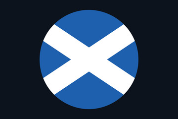 Fototapeta premium Scotland flag sign, Scotland flag vector graphic, Scotland country flag is a symbol of freedom, National Scotland flag, vector illustration 