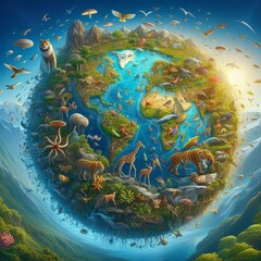 Biodiversity Hotspot An illustration of a biodiversity hotspot h