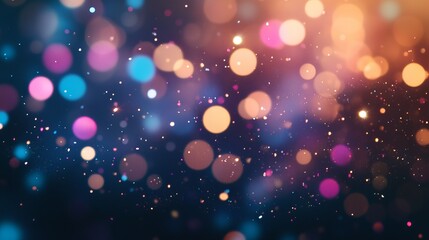 Dreamy abstract bokeh background with soft light particles, perfect for overlays




