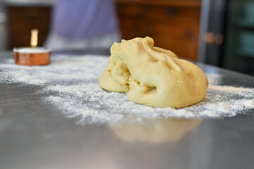 Homemade Fresh Baked Sweet golden brown Cinnamon Rolls for Christmas