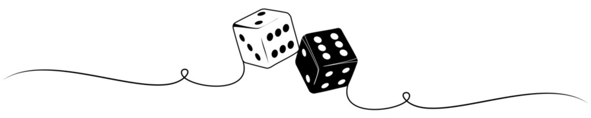 casino dice illustration