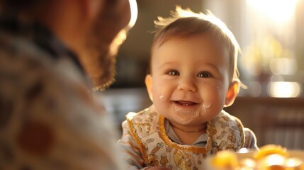 the precious moment of your child's first breakfast, what emotions would you feel?