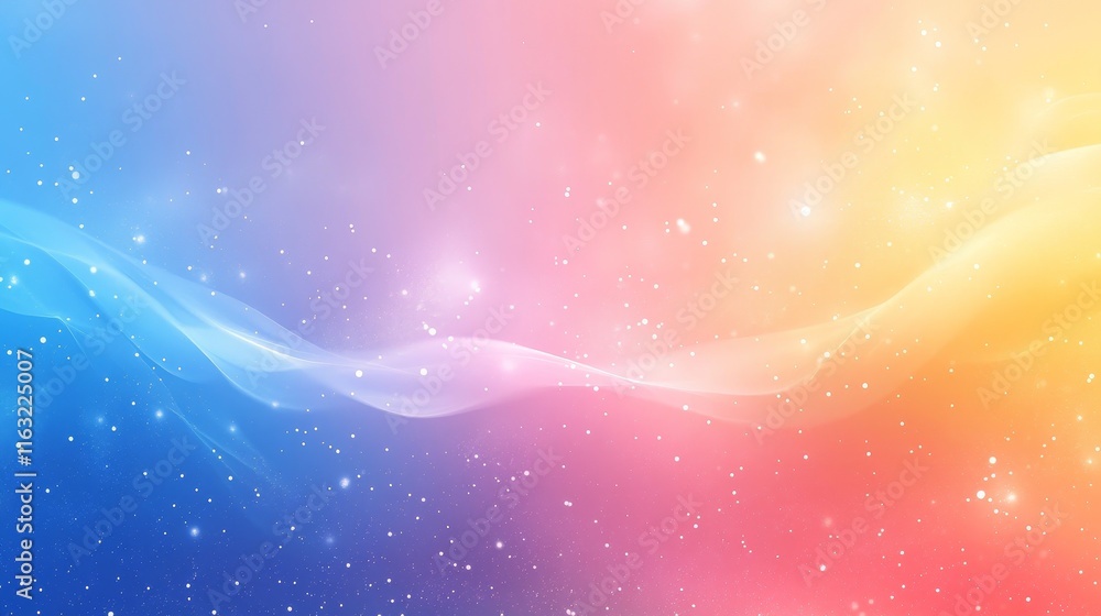 Poster minimalistic gradient background with soft pastel tones, clean and elegant design, creating a soothi