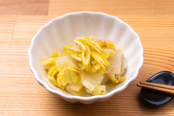 白菜のごま酢和え
