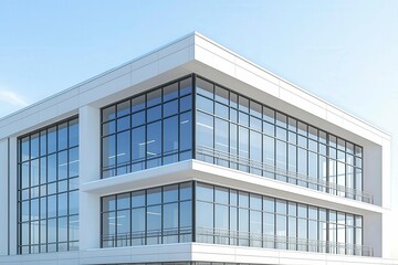 Obraz premium Modern Architectural Design with Glass Facade