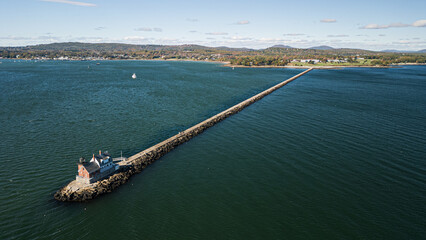 Rockland Breakwater Lighthouse in Maine