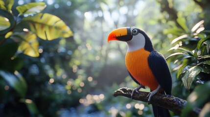 Fototapeta premium toucan on a branch