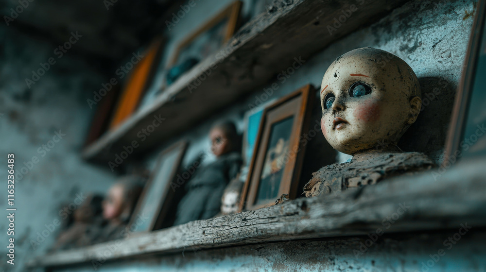 Poster Old Attic Filled With Strange Artifacts And Uncanny Objects Await Discovery
