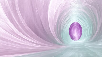 Fototapeta premium An ethereal design of glowing orbs suspended in swirling nebulas, illuminated by soft radiant beams of light in pastel hues of lavender, teal, and peach for a tranquil cosmic vibe. 